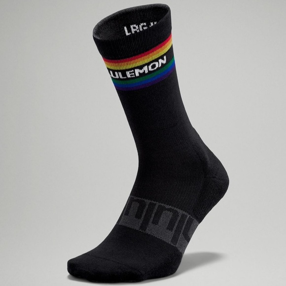 Lululemon Daily Stride Crew Socks Stripe - black - Picture 1 of 6